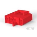 Te Connectivity FASTON 250 REC HSG 4 CIR NYLON RED 1-521498-2